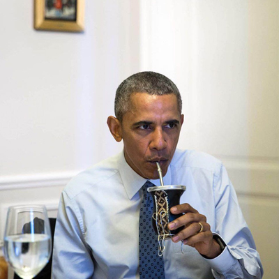 Barack Obama yerba mate teát fogyaszt